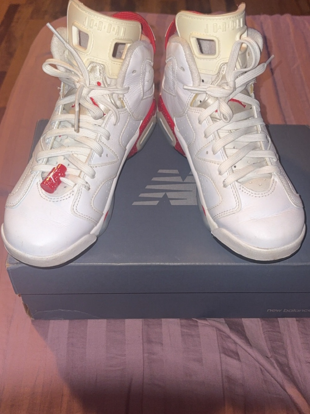 Jordan Air Jordan 6 Retro 'Carmine' White & Red Sneakers
